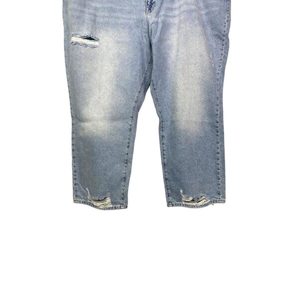 NWT Good American Good Boy Distressed Plus Curvy Straight Leg Jean 24 Blue #3039 - Picture 4 of 14